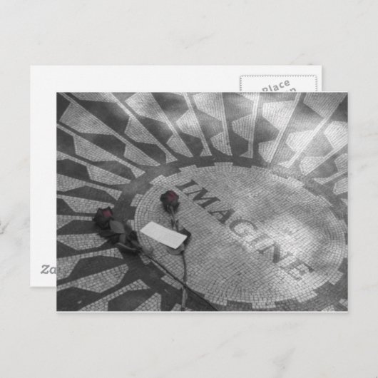 Erdbeere Fields Postkarte (Vorne/Hinten)