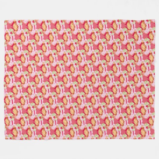 Erdbeere Fleecedecke (Vorderseite (Horizontal))