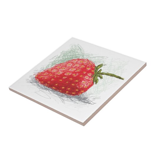 Erdbeere Fliese (Seite)