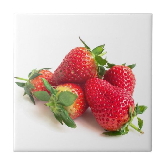 Erdbeere Fliese (Vorderseite)