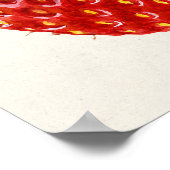 Erdbeere (Fragaria) Fruchtfarbe Poster (Ecke)