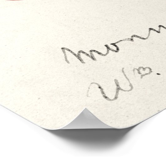 Erdbeere (Fragaria) Fruchtfarbe Poster (Ecke)