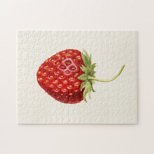 Erdbeere (Fragaria) Fruchtfarbe Puzzle (Horizontal)