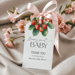 Erdbeere Frischmarkt-Beeren süße Baby-Party Geschenkanhänger