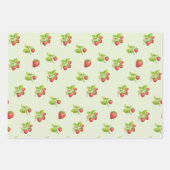 Erdbeere Frucht, Blätter und Blüten (Vorderseite 3)