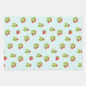 Erdbeere Frucht, Blätter und Blüten (Vorderseite 2)