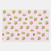 Erdbeere Frucht, Blätter und Blüten (Vorderseite)