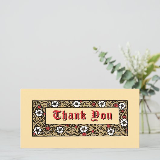 Erdbeere Frucht Blumenblätterung Dankeskarte (Stehend Vorderseite)