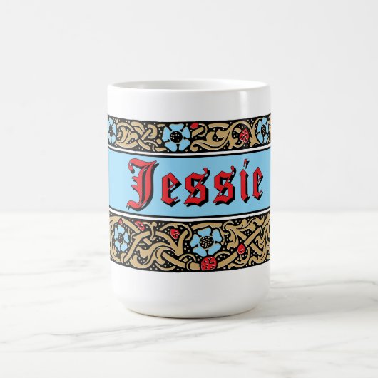 Erdbeere Frucht Blumenblätterung Kaffeetasse (Mittel)