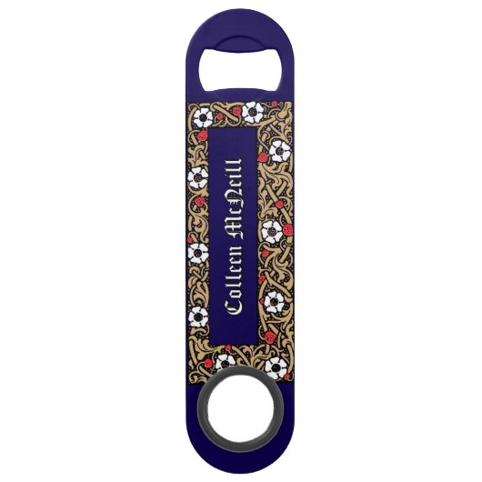 Erdbeere Frucht Blumenblätterung Speed Flaschenöffner (Rückseite)