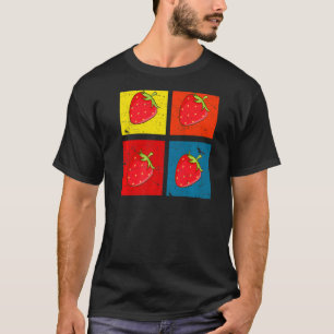 Erdbeere Frucht Retro Vegan Diät Vintage Erdbeere T-Shirt