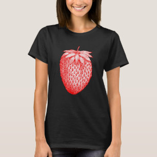 Erdbeere Frucht Retro Vintage Grafiken Frauen Männ T-Shirt