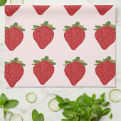 Erdbeere Frucht Rot Erdbeeren Geschirrtuch (Gefaltet)