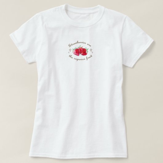 Erdbeere Frucht rot süß frisch T-Shirt (Design vorne)