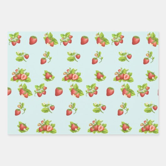 Erdbeere Früchte, Blätter und Blume (Vorderseite 2)