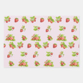 Erdbeere Früchte, Blätter und Blume (Vorderseite)