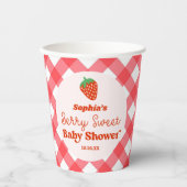 Erdbeere Früchte Eine Berry Sweet Baby Dusche Pappbecher (Vorderseite)