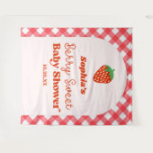 Erdbeere Früchte Eine Berry Sweet Baby Dusche Wandteppich (Vorderseite (Horizontal))