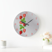 Erdbeere Früchte, Küche Große Uhr (Zuhause)