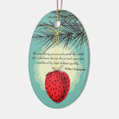 Erdbeere Früchte kulinarische Weihnachtsschmuck (Links)