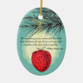 Erdbeere Früchte kulinarische Weihnachtsschmuck (Vorne)