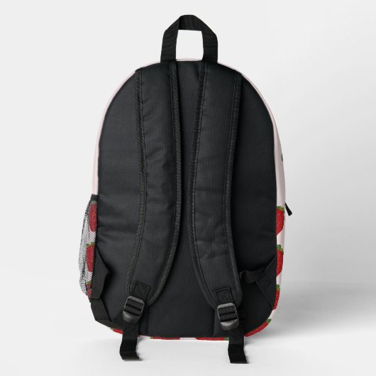 Erdbeere Früchte Sommer Erdbeeren Bedruckter Rucksack (Rückseite)