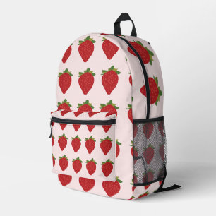 Erdbeere Früchte Sommer Erdbeeren Bedruckter Rucksack