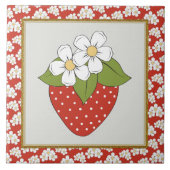 Erdbeere Fruchtküche oder Umsiedlung Tile Fliese (Vorderseite)