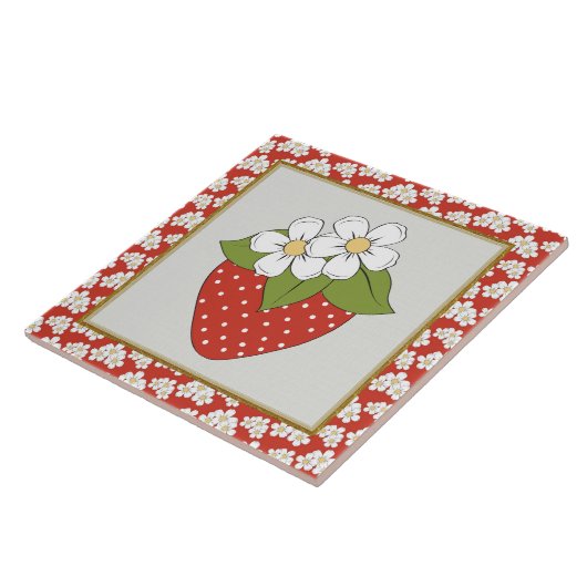 Erdbeere Fruchtküche oder Umsiedlung Tile Fliese (Seite)