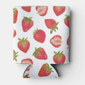 Erdbeere Fruchtmuster Dosenkühler (Vorderseite)