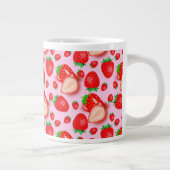 Erdbeere Fruchtmuster Jumbo-Tasse (Rechts)