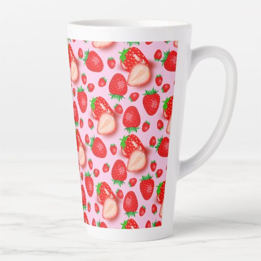 Erdbeere Fruchtmuster Milchtasse (Rechts)