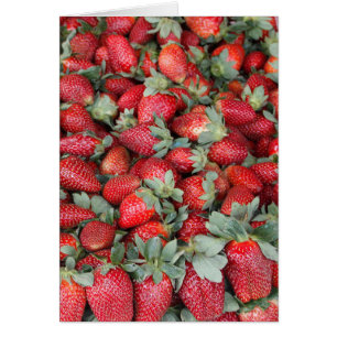 Erdbeere Fruchtsaftkarte