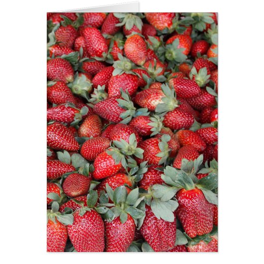 Erdbeere Fruchtsaftkarte (Vorne)