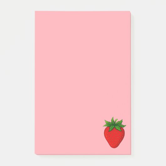 Erdbeere - Fruchtsammlung - Post-it Klebezettel (Vorderseite)