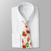 Erdbeere Fruchtsommer Krawatte (Gebunden)