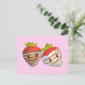 Erdbeere für kleine Unternehmen Süßwarengeschäft Postkarte (Stehend Vorderseite)