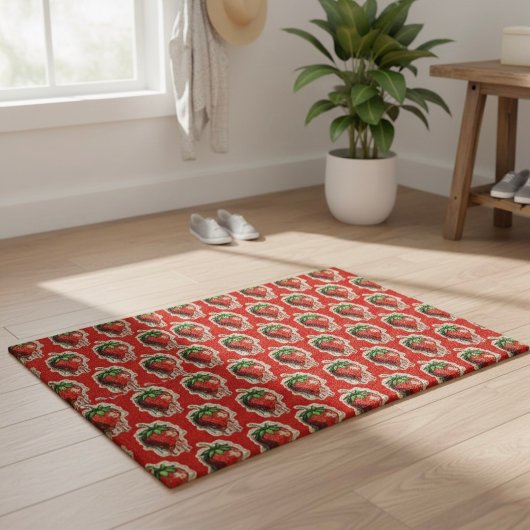 Erdbeere Fußmatte