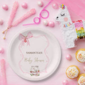 Erdbeere, Gänse, Rahmen-Kinderdusche Pappteller (Party)