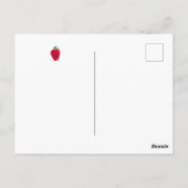 Erdbeere | Geburtstag Danke Post Card Postkarte (Rückseite)