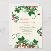 Erdbeere Geburtstagseinladungen Einladung (Vorderseite)