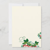 Erdbeere Geburtstagseinladungen Einladung (Rückseite)