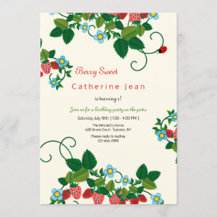 Erdbeere Geburtstagseinladungen Einladung