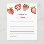 Erdbeere Geburtstagszeit Kapsel Hinweis (Vorderseite)