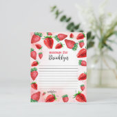 Erdbeere Geburtstagszeit Kapsel Hinweis (Stehend Vorderseite)