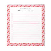 Erdbeere Gedreht, um Notepad aufzulisten Notizblock (Vorderseite)