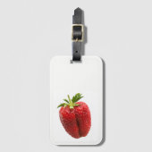 Erdbeere Gepäckanhänger (Vorderseite Vertikal)