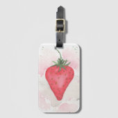 Erdbeere Gepäckanhänger (Vorderseite Vertikal)