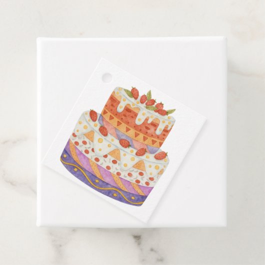 Erdbeere Geschenkanhänger (Beispiel)