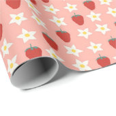 Erdbeere Geschenkpapier (Rolleneckpunkt)
